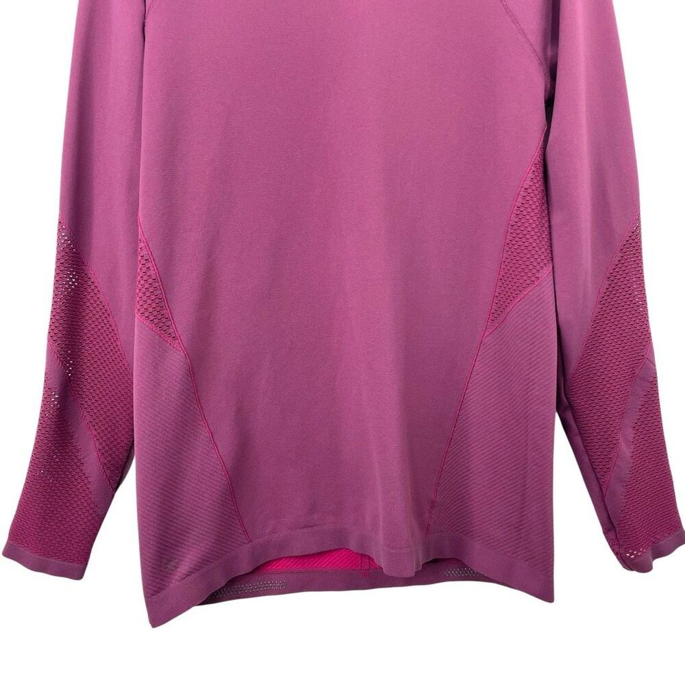 Athleta Caliber long sleeve‎ Top Burgundy red Size L - Picture 5 of 6
